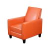 Recliner Push Back Chair for Elegant Home Décor Orange