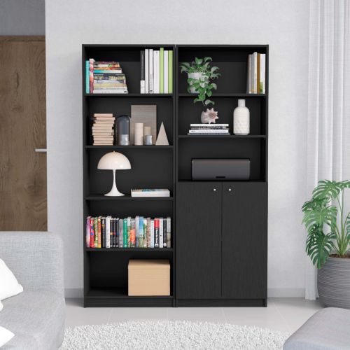 Nora Black 2-Piece Living Room Set