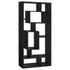 Black Oak 10-Shelf Open Back Bookcase