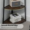 Corner Shelf, 5 Tier Corner Bookshelf, 70" Tall Display Organizer Storage Stand, Multipurpose Shelving Unit Ladder Shelf for Living Room, Home Office