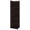 Cappuccino 6-tier Corner Bookcase